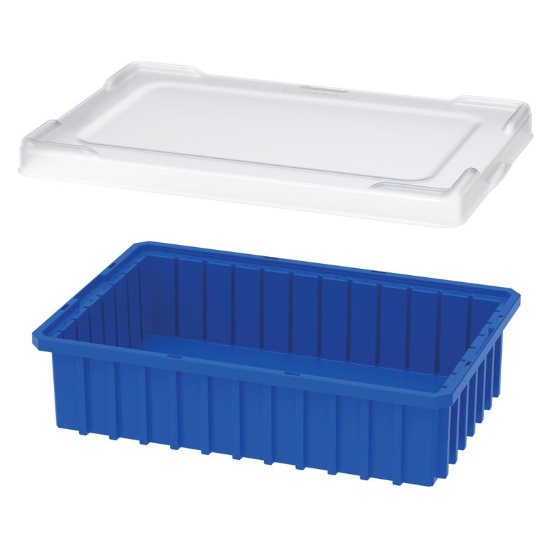 Akro-Mils 33061 Clear Snap On Plastic Lid for Akro-Mils 33162, 33164, 33165, 33166, 33168 Akro-Grid Storage Tote, (4-Pack) - Image 2